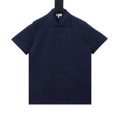 Loewe 26SS Classic Embroidered Logo Short Sleeve Polo Shirt -1 01