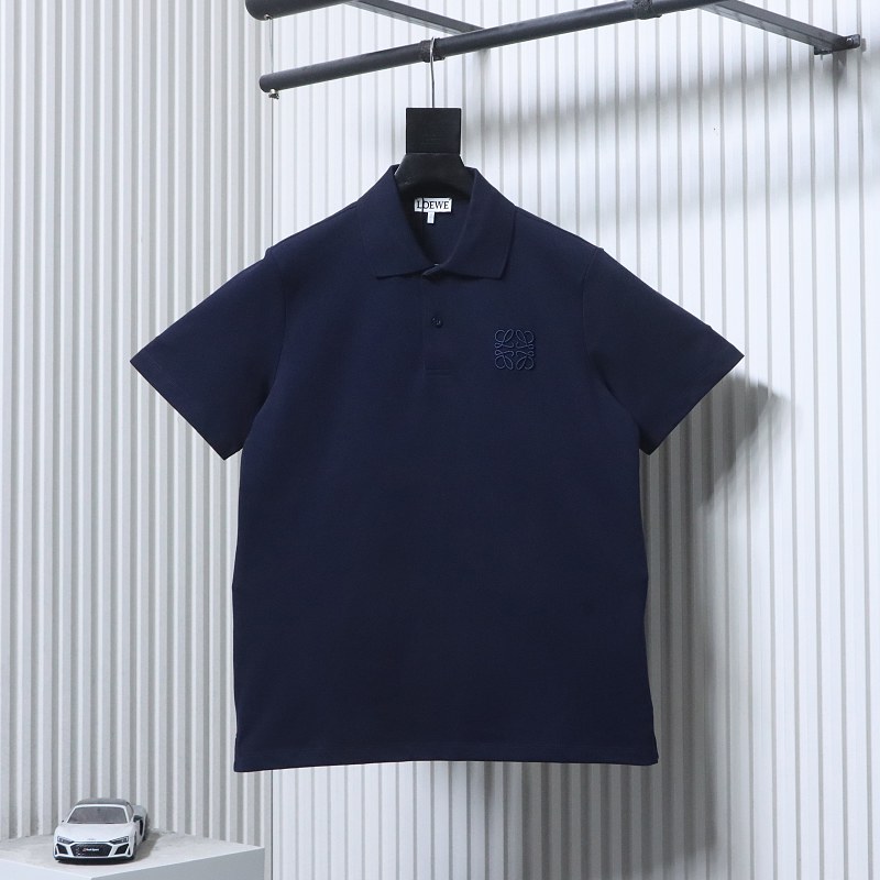 Loewe 26SS Classic Embroidered Logo Short Sleeve Polo Shirt -1