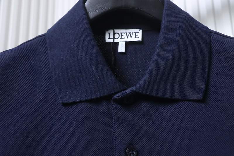 Loewe 26SS Classic Embroidered Logo Short Sleeve Polo Shirt -1