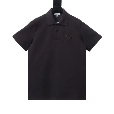 Loewe 26SS Classic Embroidered Logo Short Sleeve Polo Shirt -2 01
