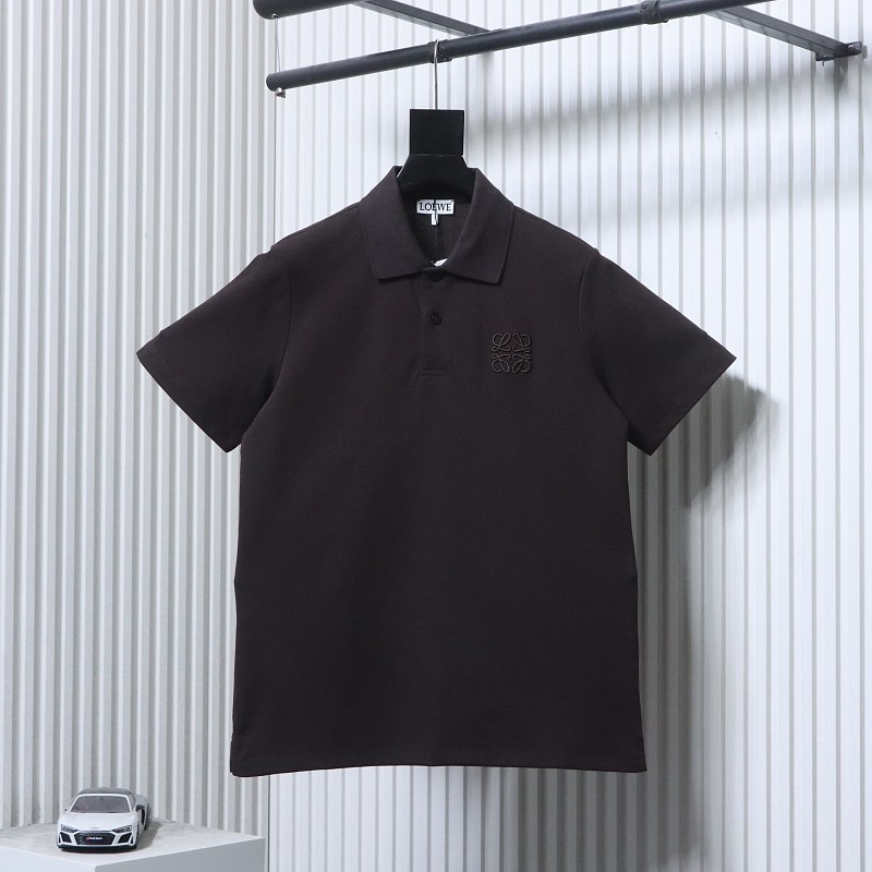 Loewe 26SS Classic Embroidered Logo Short Sleeve Polo Shirt -2