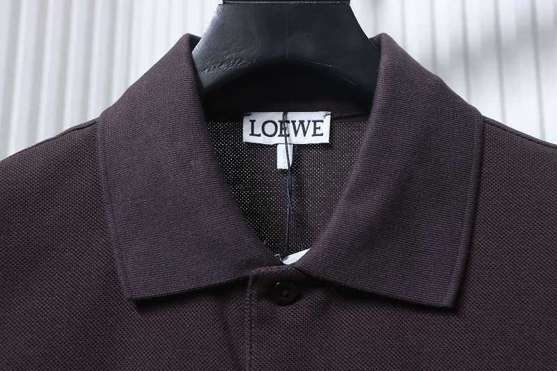Loewe 26SS Classic Embroidered Logo Short Sleeve Polo Shirt -2