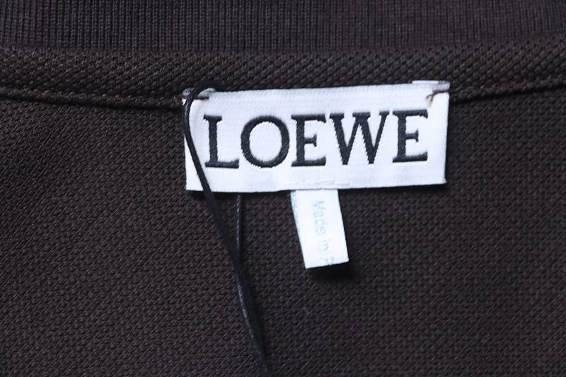 Loewe 26SS Classic Embroidered Logo Short Sleeve Polo Shirt -2