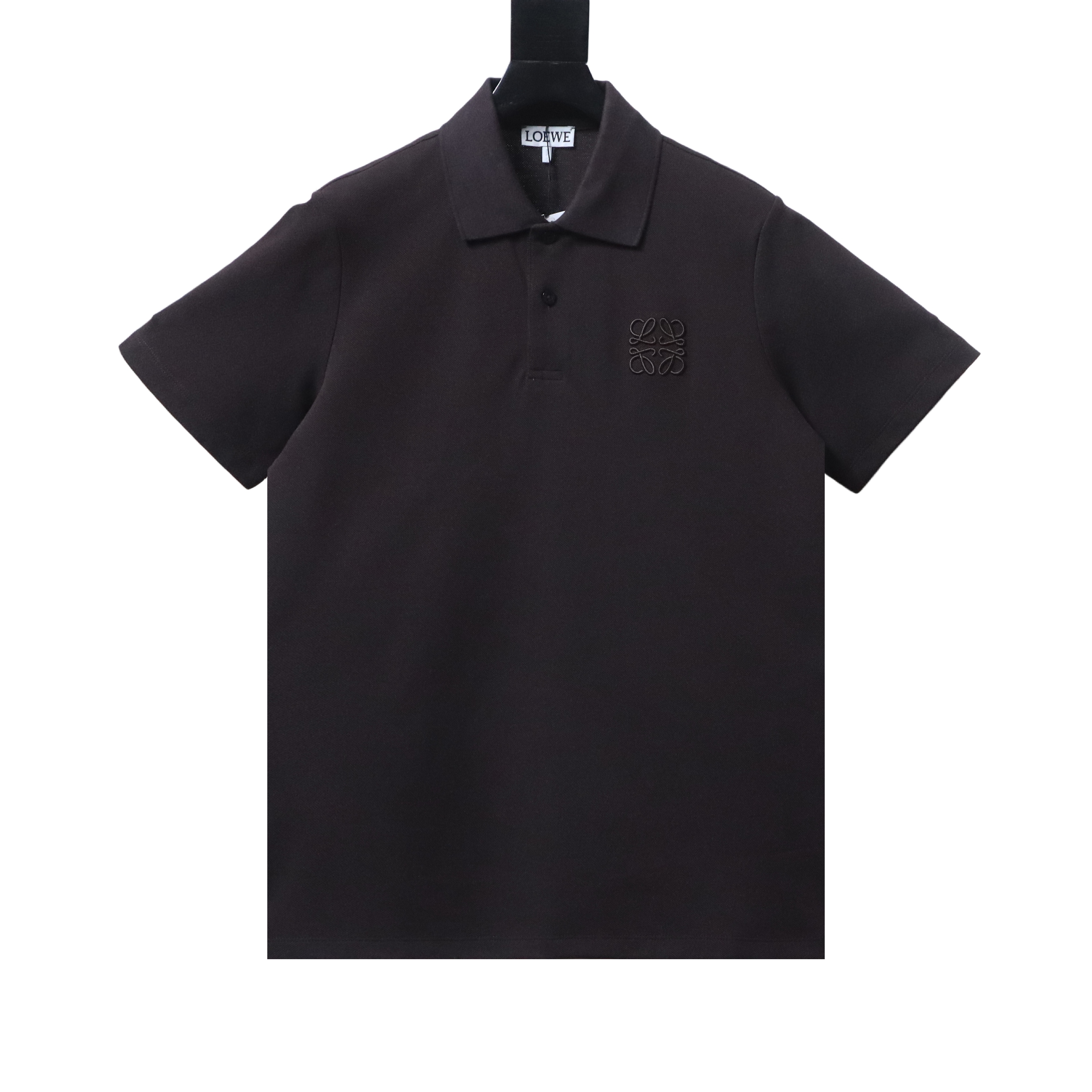 Loewe 26SS Classic Embroidered Logo Short Sleeve Polo Shirt -2