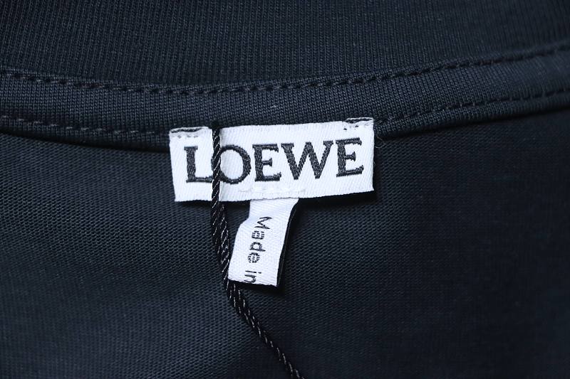 Loewe 26SS Colorful Logo Embroidered Short Sleeve T-Shirt -2