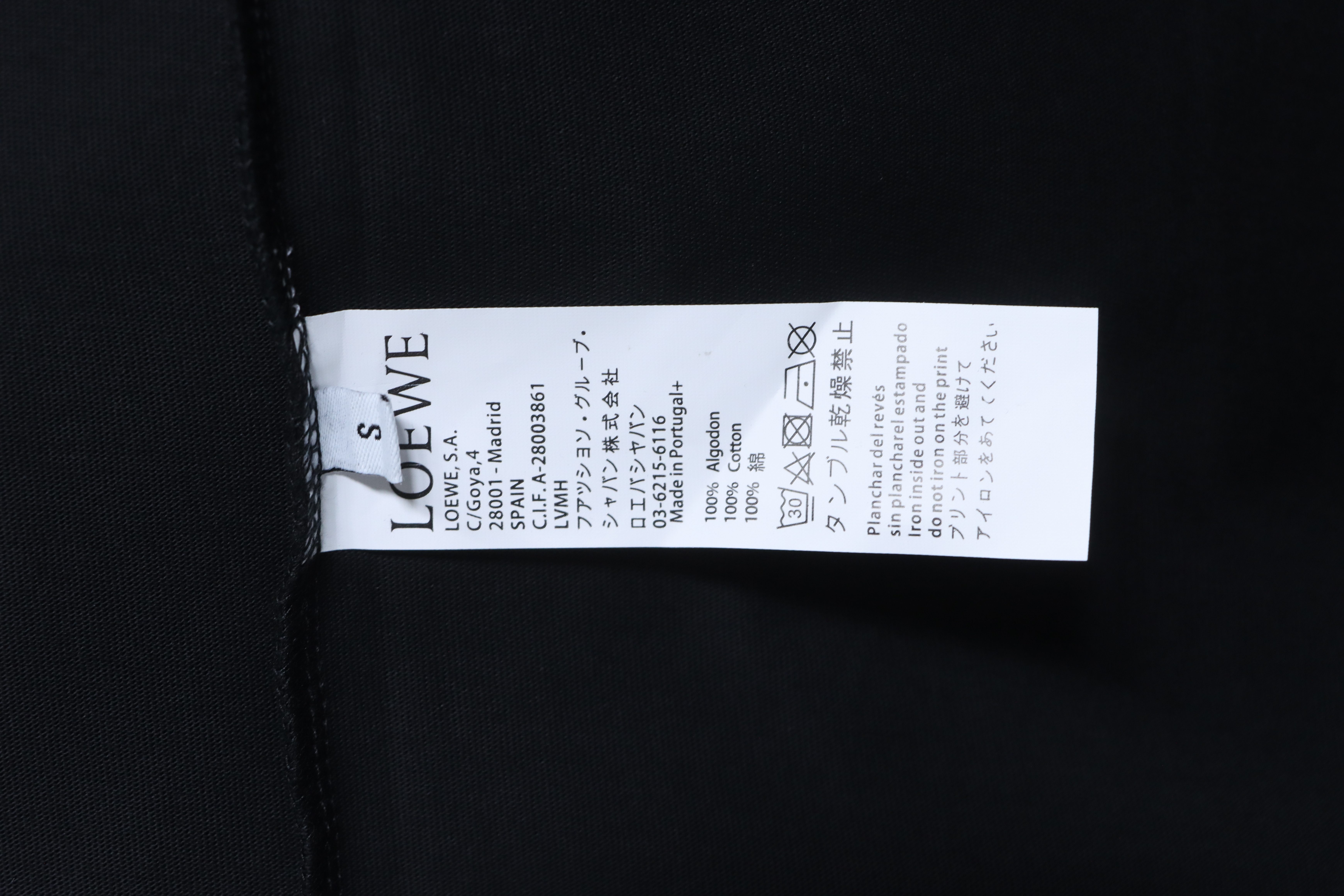 Loewe 26SS Faux Pocket Contrast Logo Short Sleeve T-Shirt -3