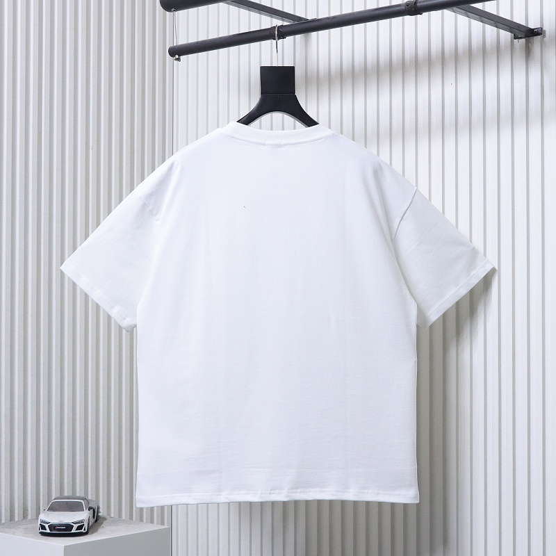 Loewe 26SS Misaligned Logo Embroidered Short Sleeve T-Shirt -1