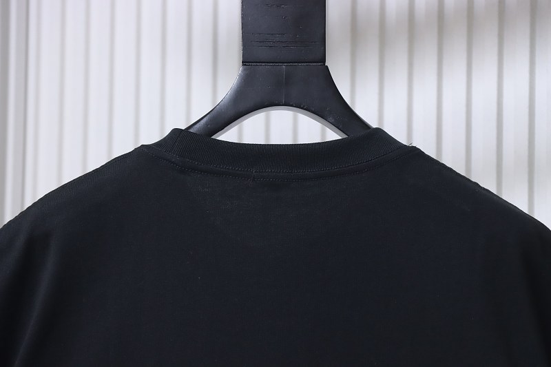 Loewe 26SS Misaligned Logo Embroidered Short Sleeve T-Shirt -2