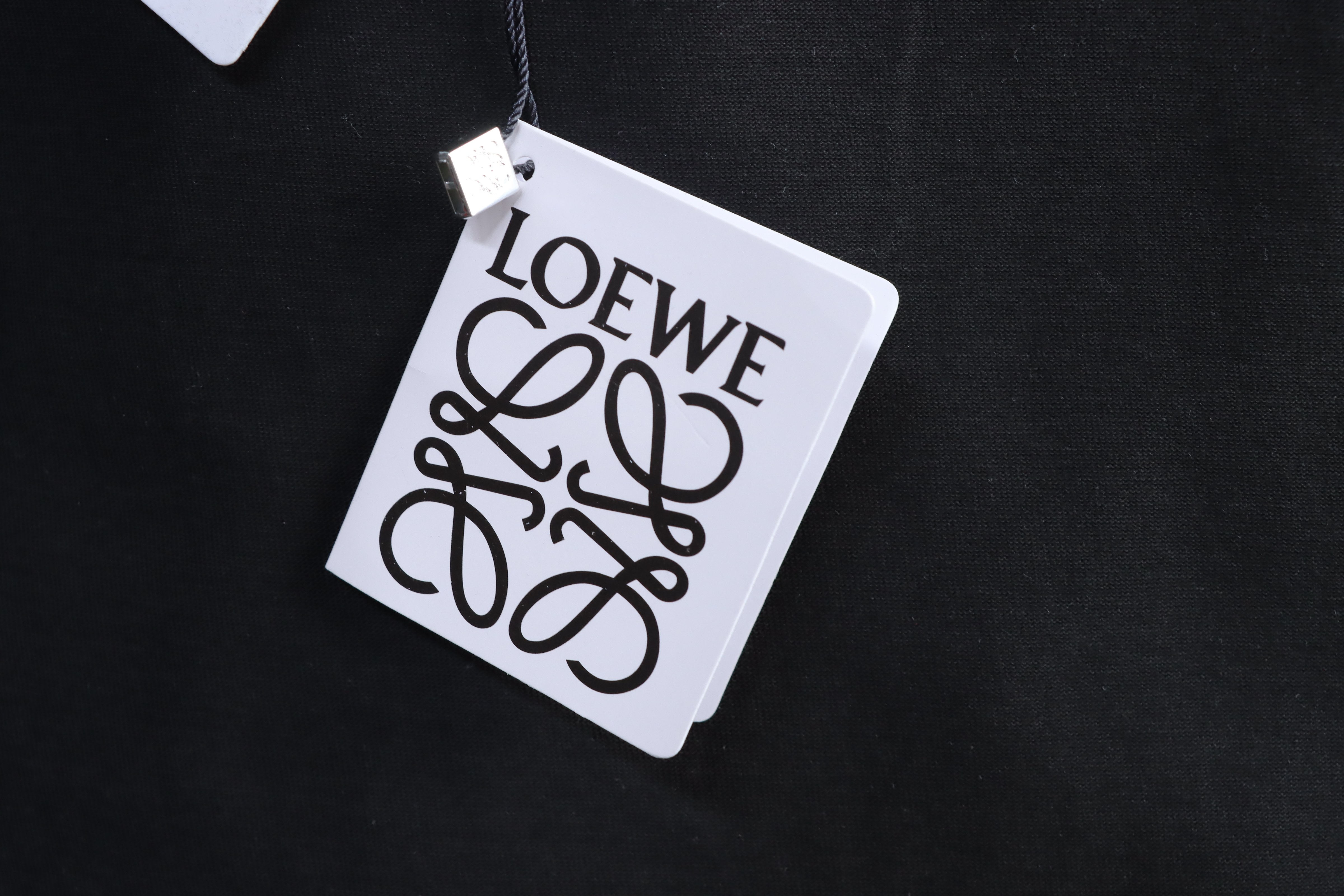 Loewe 26SS Misaligned Logo Embroidered Short Sleeve T-Shirt -2