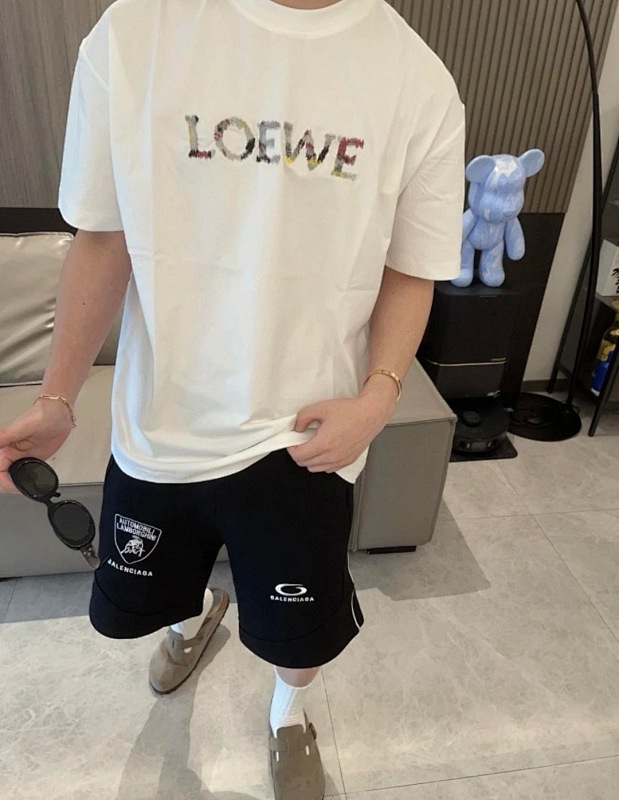 Loewe 26SS Multicolor Embroidered Short Sleeve T-Shirt -1