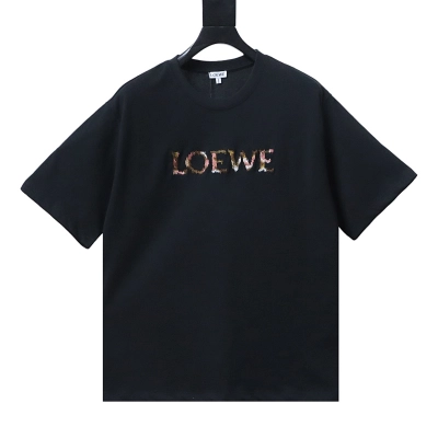 Loewe 26SS Multicolor Embroidered Short Sleeve T-Shirt -2 01