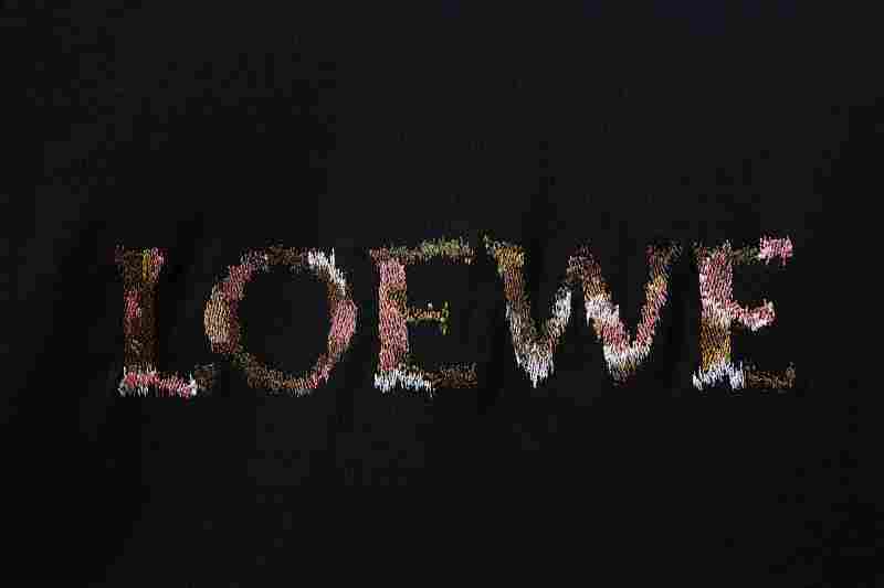 Loewe 26SS Multicolor Embroidered Short Sleeve T-Shirt -2