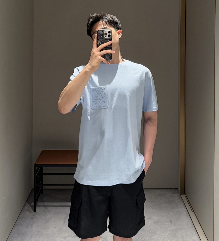 Loewe 26SS Pocket Embroidered Logo Short Sleeve T-Shirt