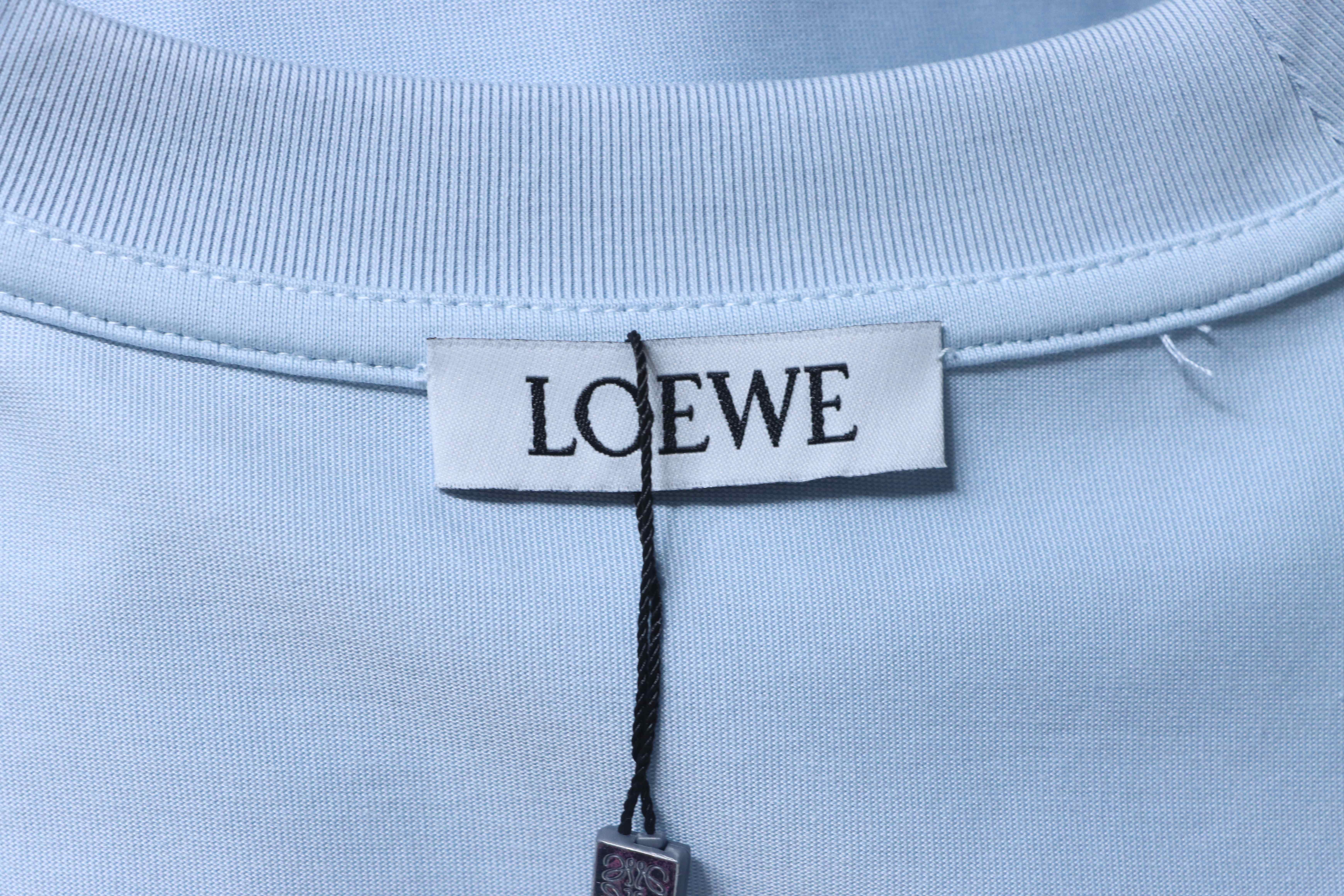 Loewe 26SS Pocket Embroidered Logo Short Sleeve T-Shirt