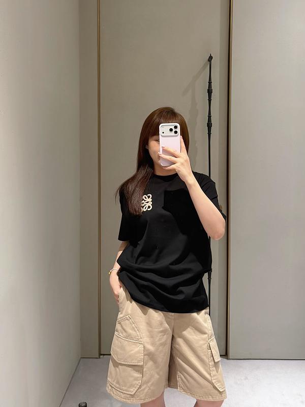 Loewe 26SS Small Logo Embroidered Short Sleeve T-Shirt -1
