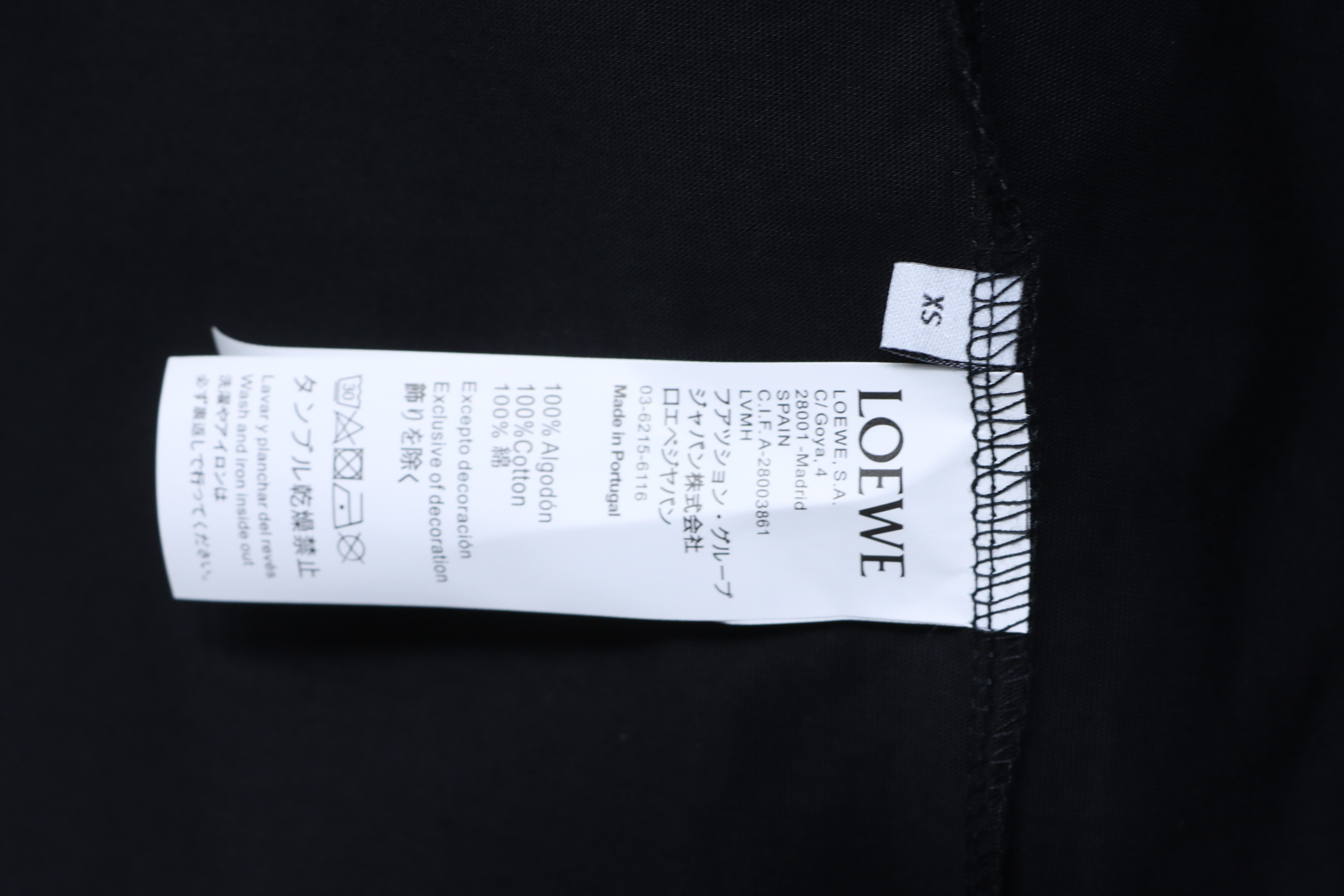 Loewe 26SS Small Logo Embroidered Short Sleeve T-Shirt -1