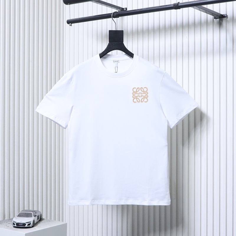 Loewe 26SS Small Logo Embroidered Short Sleeve T-Shirt -2