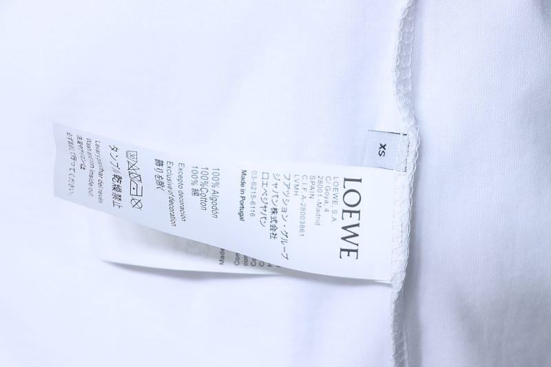Loewe 26SS Small Logo Embroidered Short Sleeve T-Shirt -2