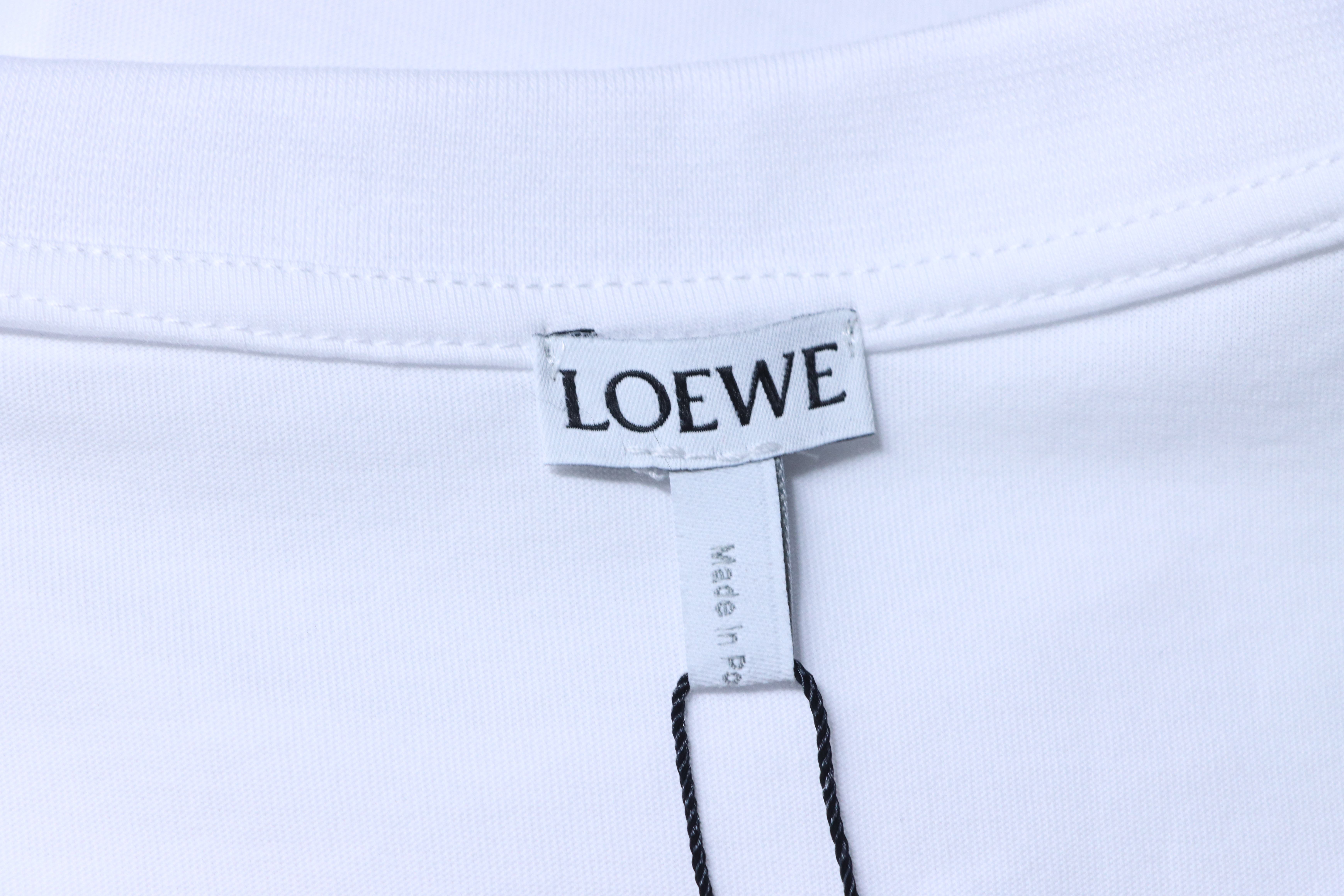 Loewe 26SS Small Logo Embroidered Short Sleeve T-Shirt -2