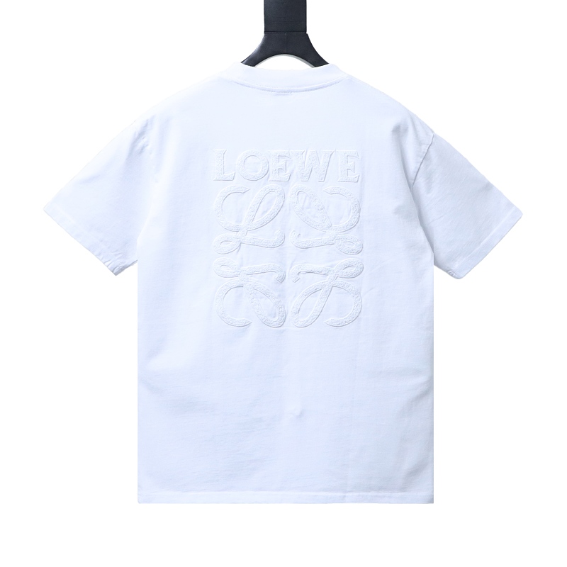 Loewe 26SS Tonal Logo Woven Embroidered Short Sleeve T-Shirt -1