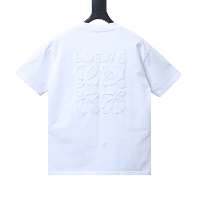 Loewe 26SS Tonal Logo Woven Embroidered Short Sleeve T-Shirt -1 01