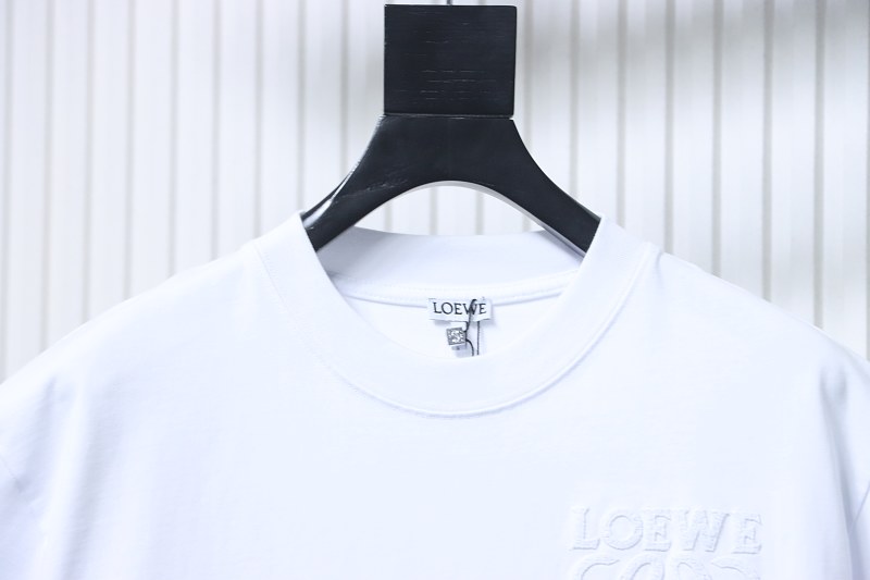 Loewe 26SS Tonal Logo Woven Embroidered Short Sleeve T-Shirt -1