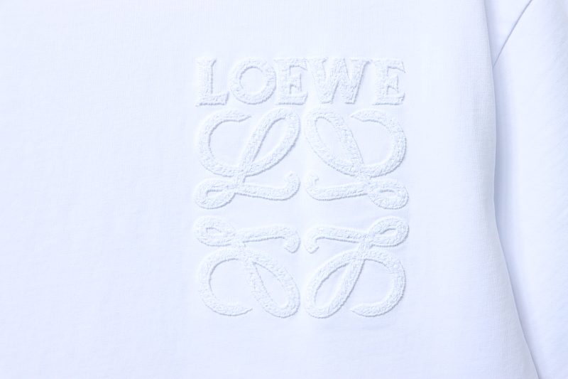 Loewe 26SS Tonal Logo Woven Embroidered Short Sleeve T-Shirt -1