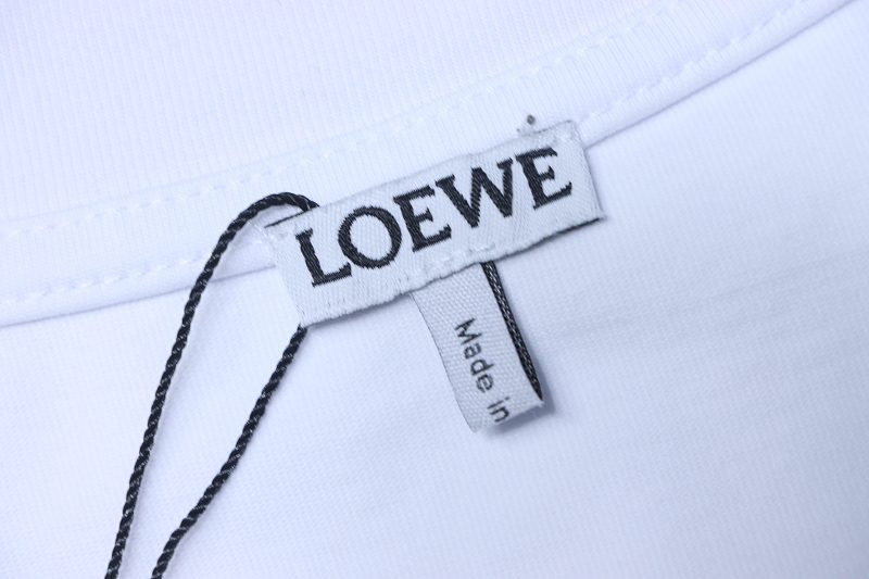 Loewe 26SS Tonal Logo Woven Embroidered Short Sleeve T-Shirt -1