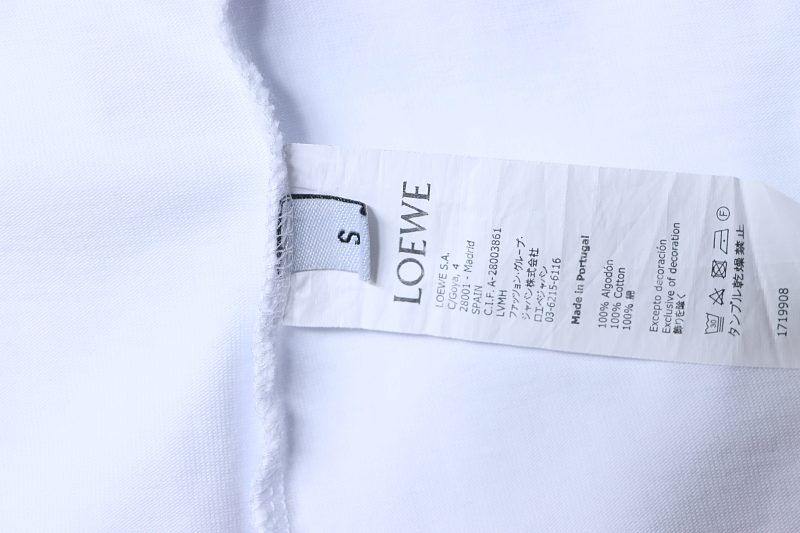 Loewe 26SS Tonal Logo Woven Embroidered Short Sleeve T-Shirt -1