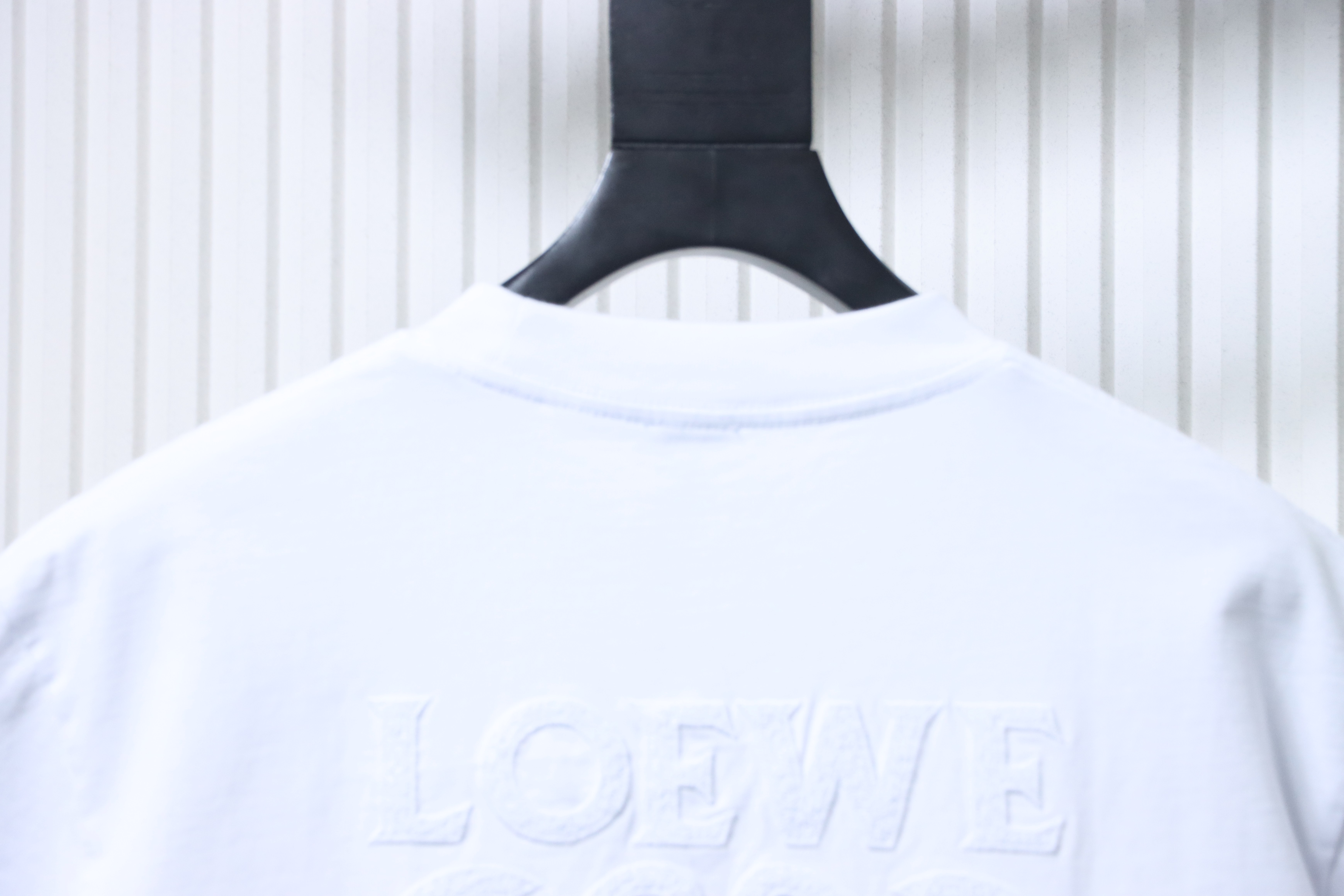 Loewe 26SS Tonal Logo Woven Embroidered Short Sleeve T-Shirt -1