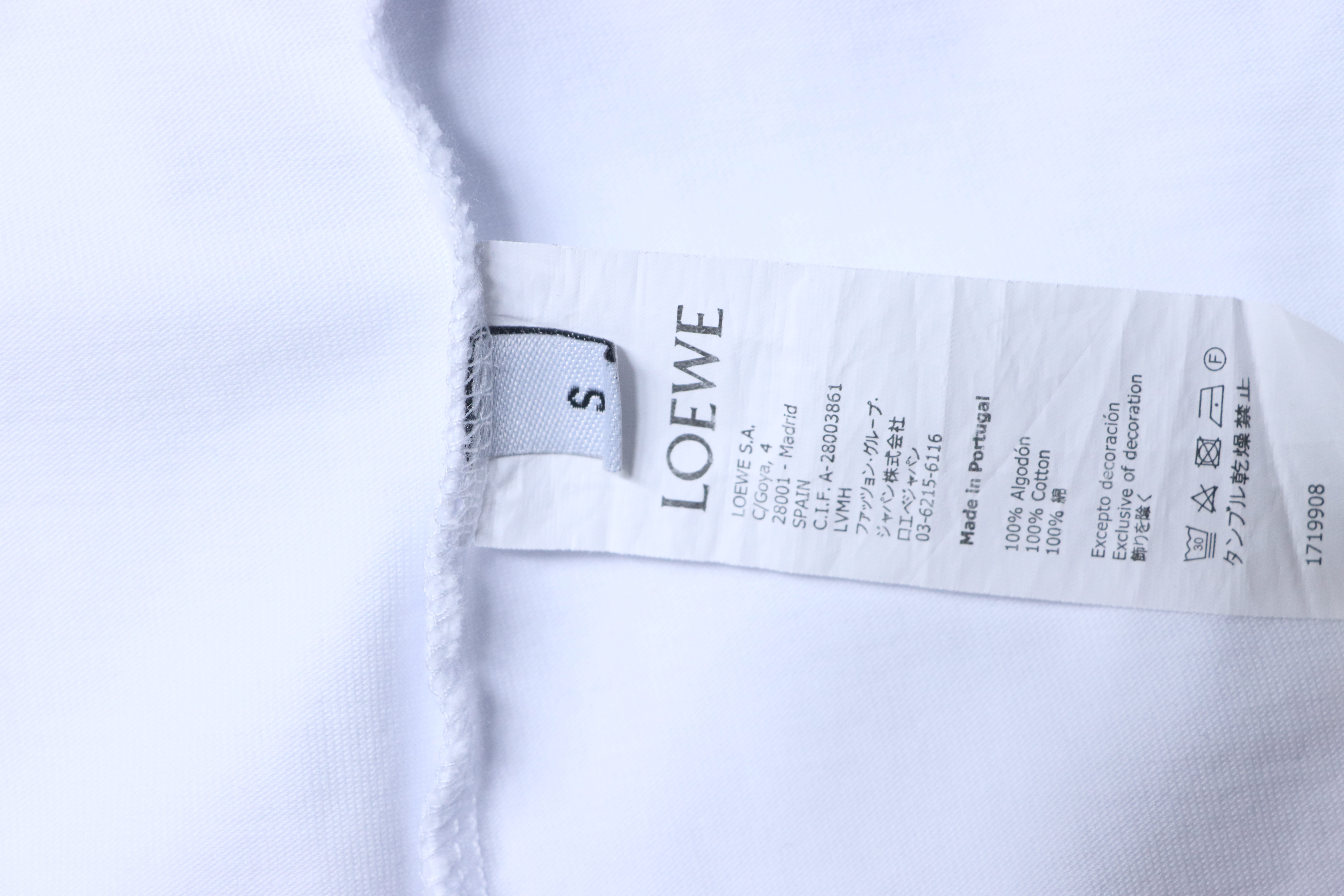Loewe 26SS Tonal Logo Woven Embroidered Short Sleeve T-Shirt -1