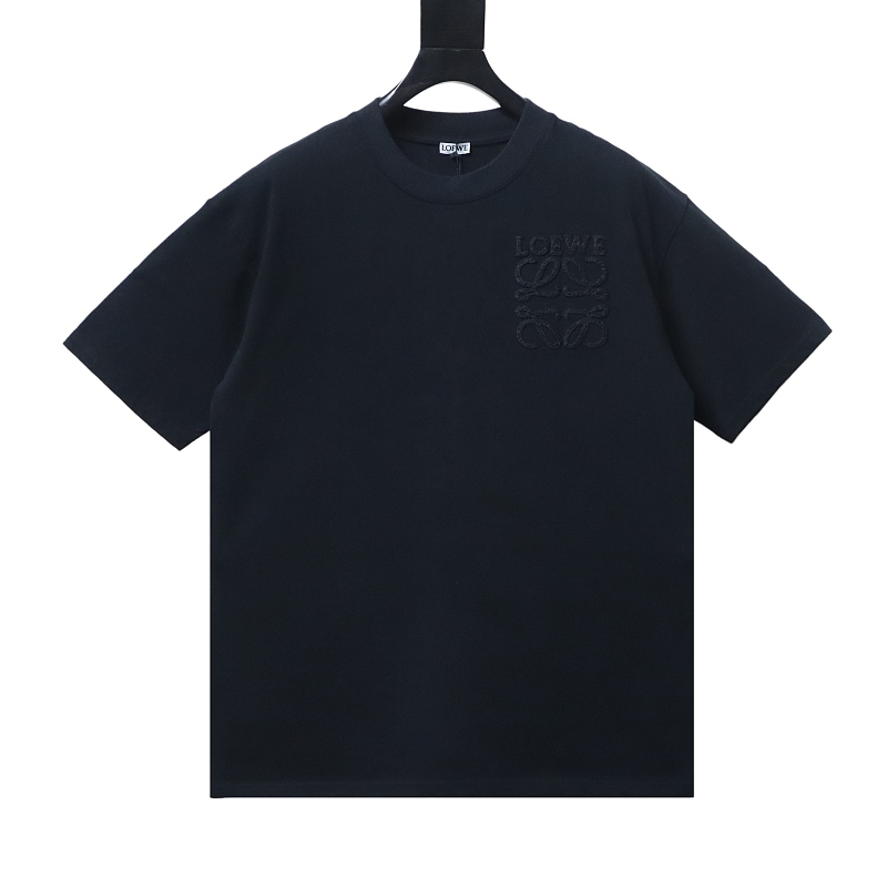 Loewe 26SS Tonal Logo Woven Embroidered Short Sleeve T-Shirt -2