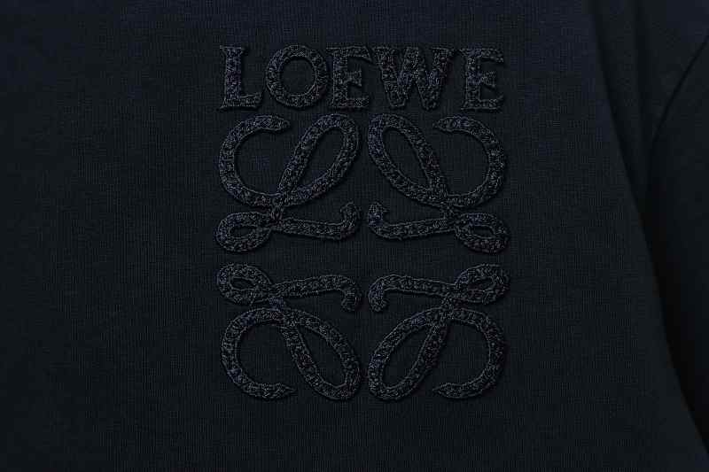 Loewe 26SS Tonal Logo Woven Embroidered Short Sleeve T-Shirt -2