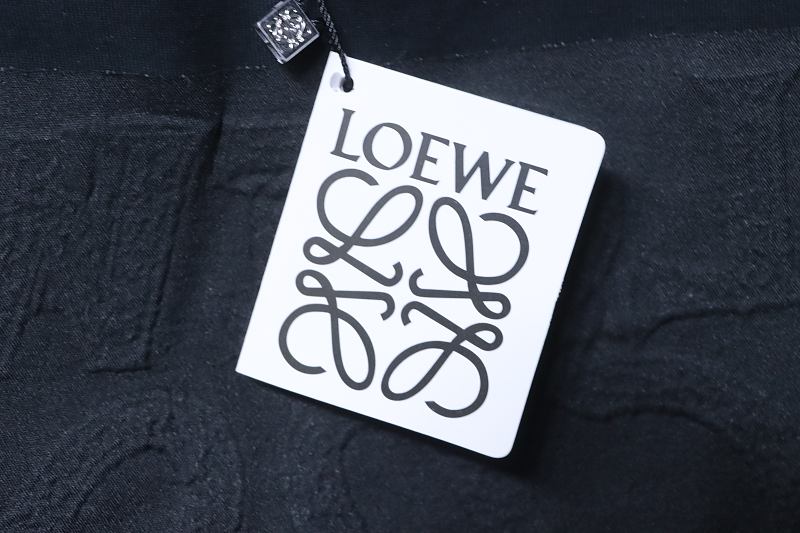 Loewe 26SS Tonal Logo Woven Embroidered Short Sleeve T-Shirt -2