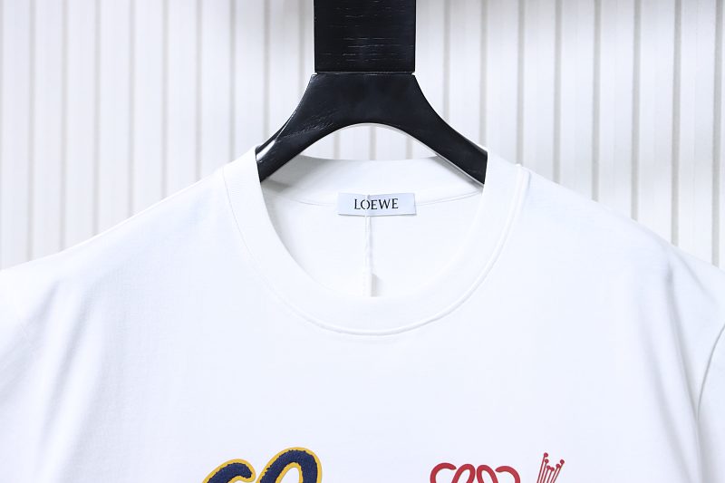 Loewe 26SS Towel Patch Letter Short Sleeve T-Shirt -1