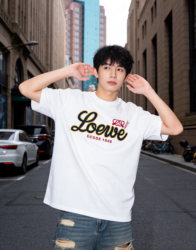 Loewe 26SS Towel Patch Letter Short Sleeve T-Shirt -1