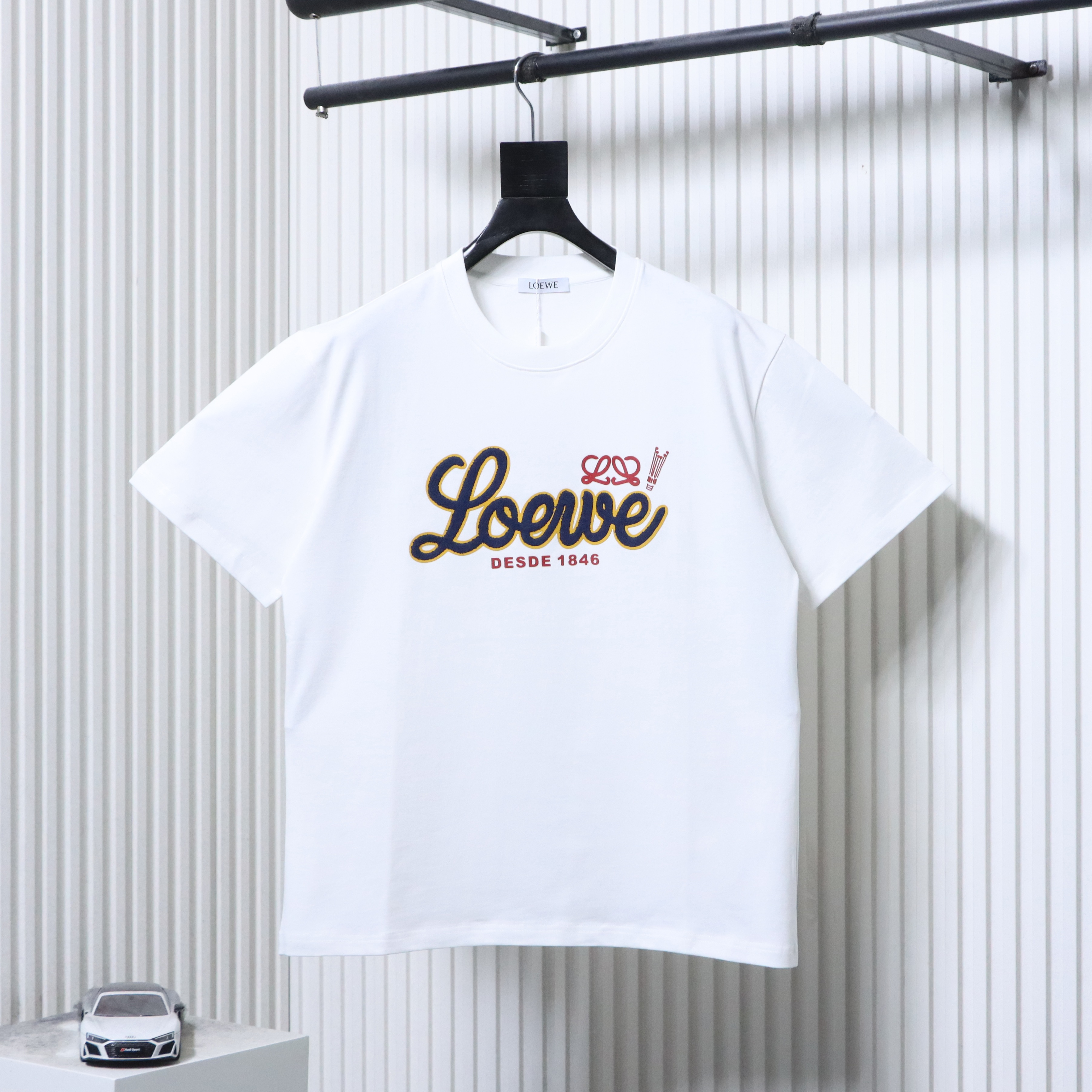 Loewe 26SS Towel Patch Letter Short Sleeve T-Shirt -1