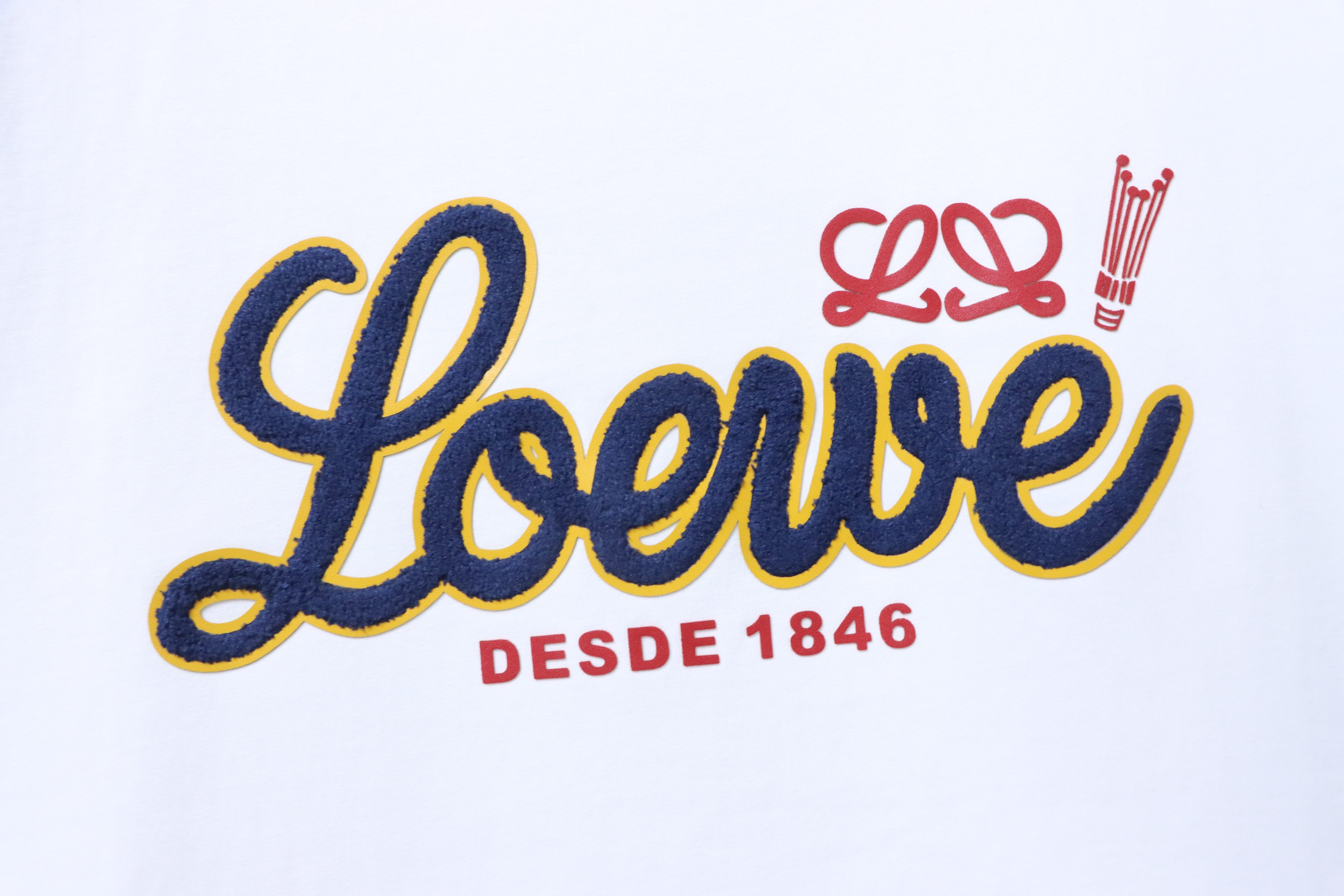Loewe 26SS Towel Patch Letter Short Sleeve T-Shirt -1