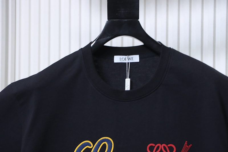 Loewe 26SS Towel Patch Letter Short Sleeve T-Shirt -2