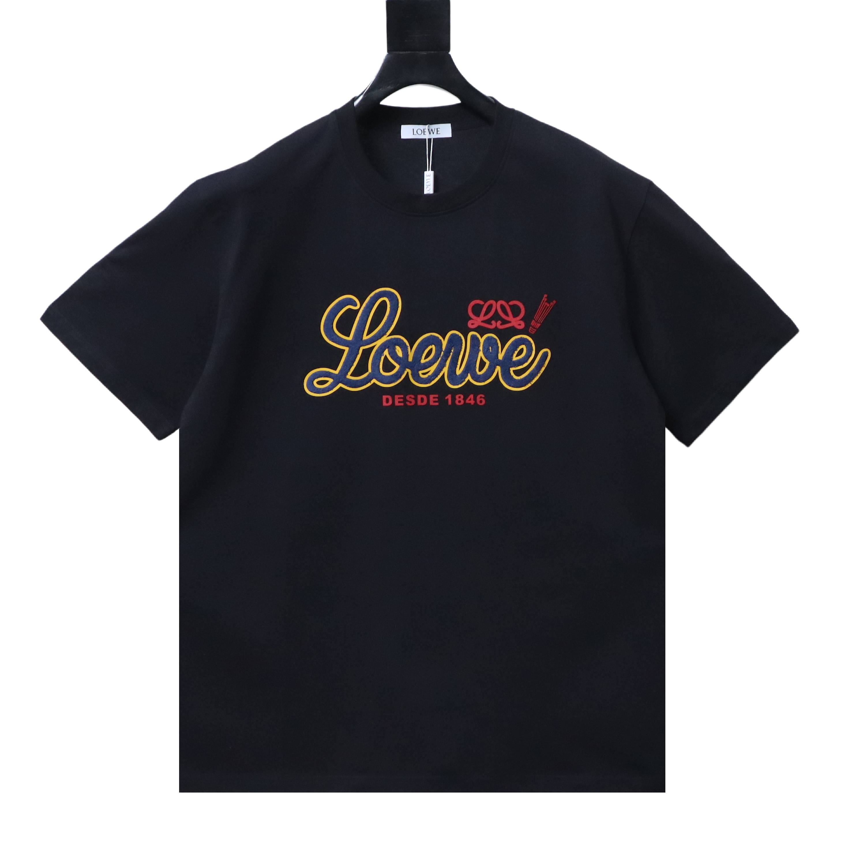 Loewe 26SS Towel Patch Letter Short Sleeve T-Shirt -2