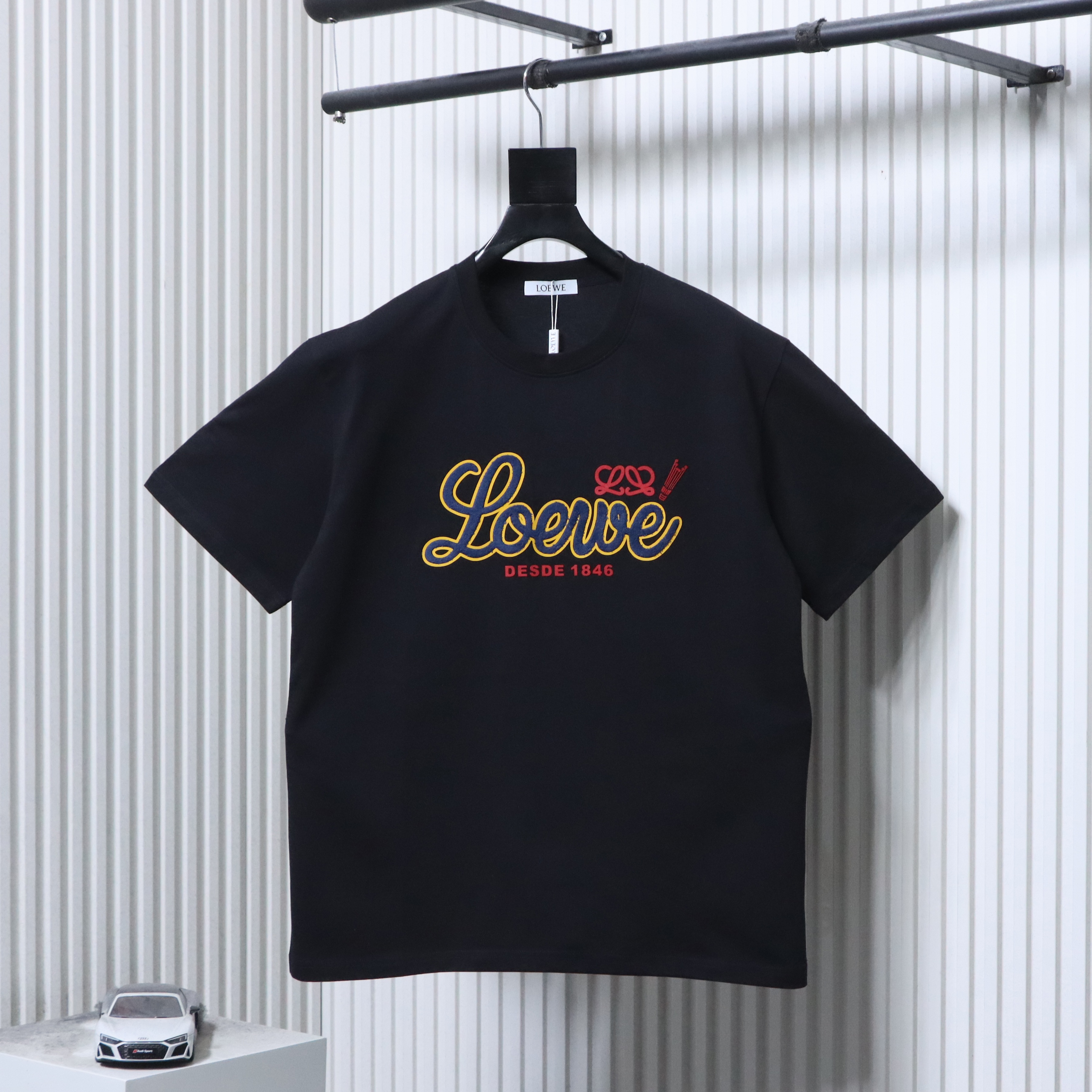 Loewe 26SS Towel Patch Letter Short Sleeve T-Shirt -2