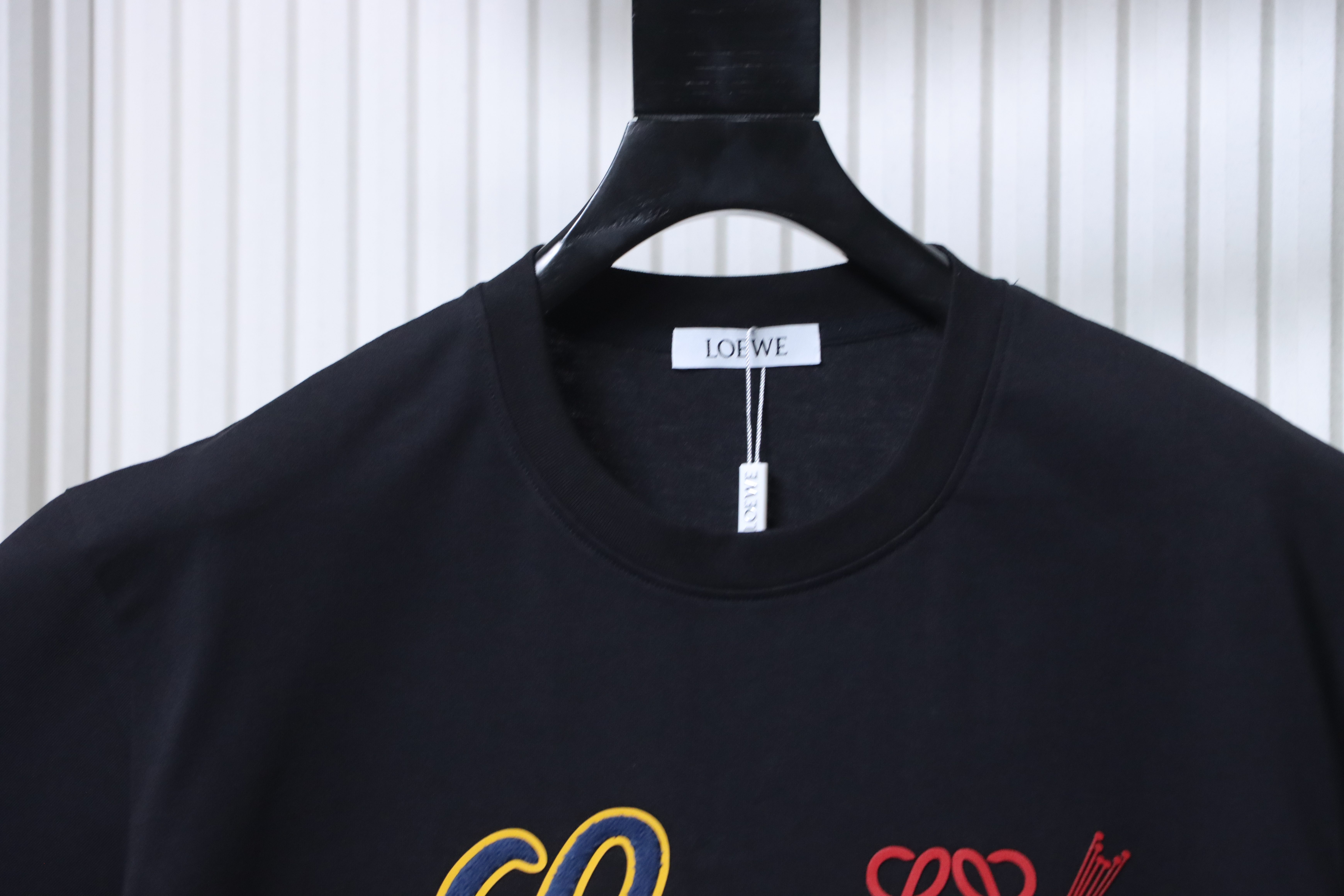 Loewe 26SS Towel Patch Letter Short Sleeve T-Shirt -2