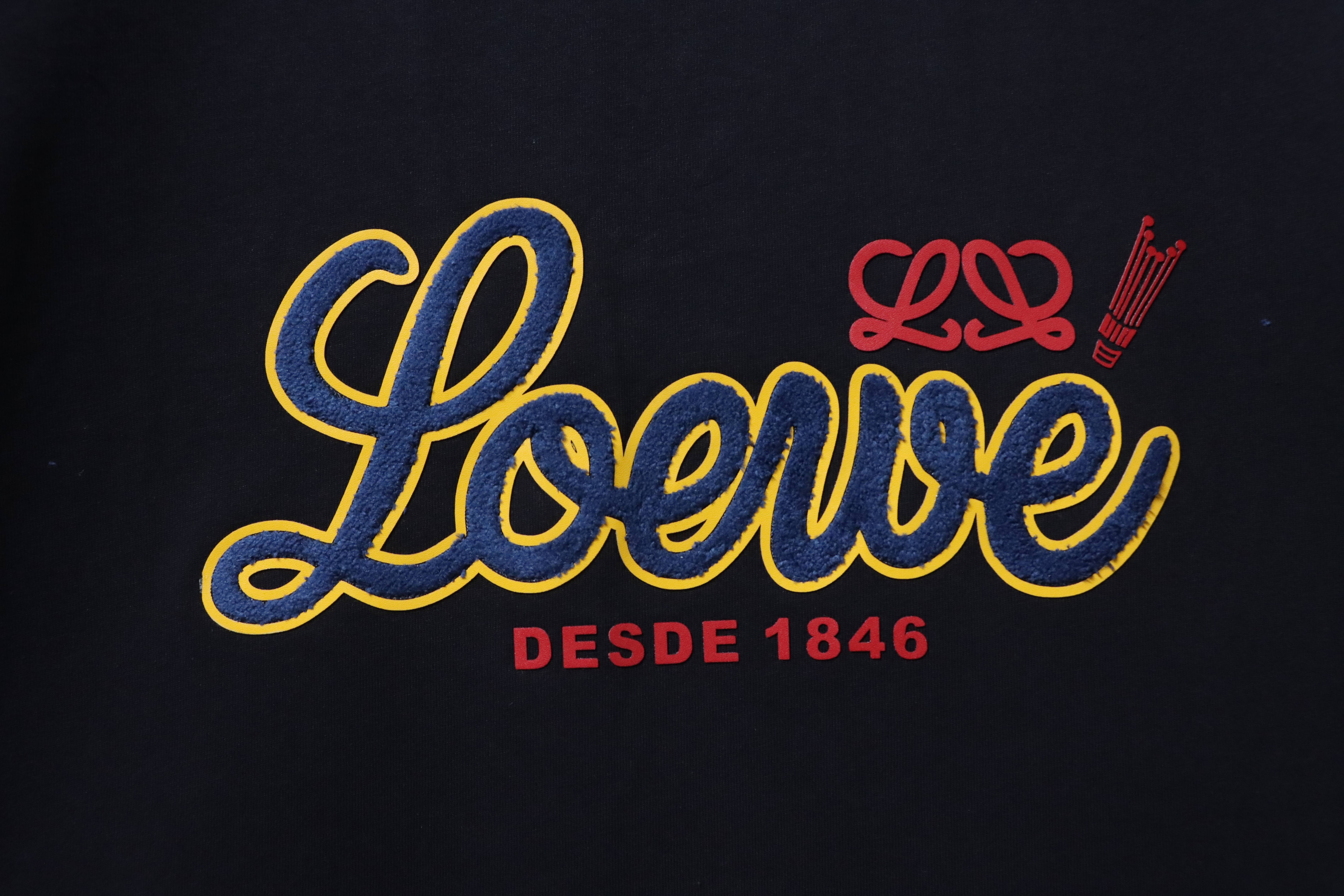 Loewe 26SS Towel Patch Letter Short Sleeve T-Shirt -2