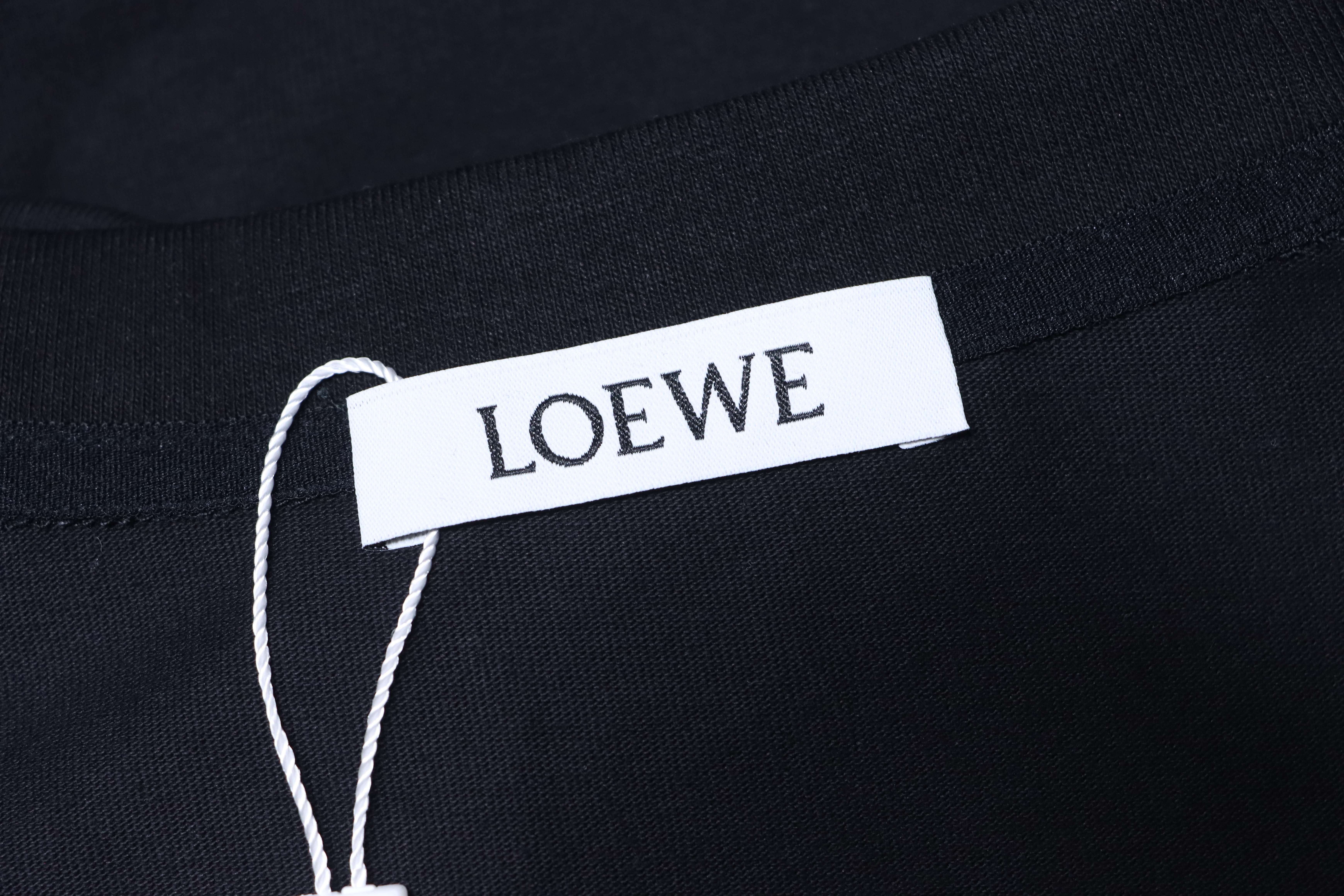 Loewe 26SS Towel Patch Letter Short Sleeve T-Shirt -2