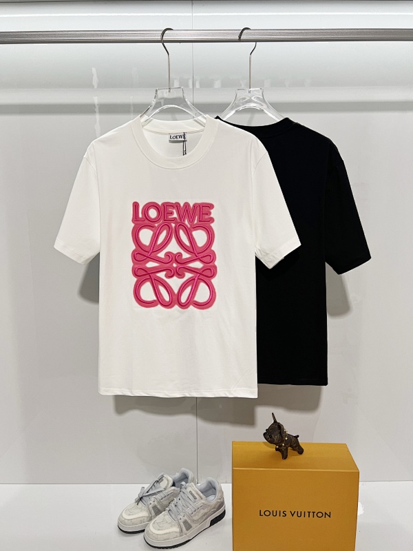Loewe 26SS Towel Patch Letter Short Sleeve T-Shirt -3