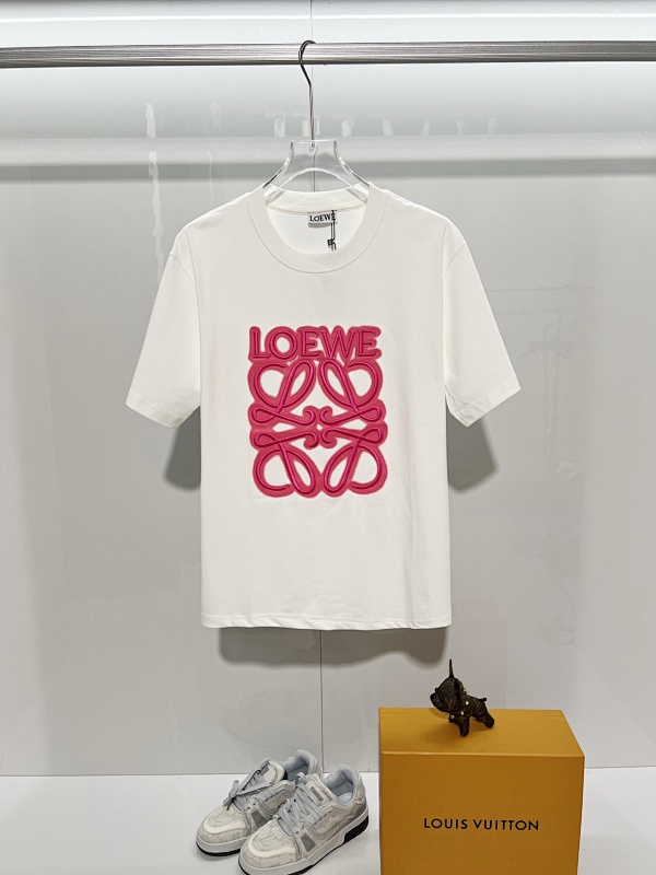Loewe 26SS Towel Patch Letter Short Sleeve T-Shirt -3