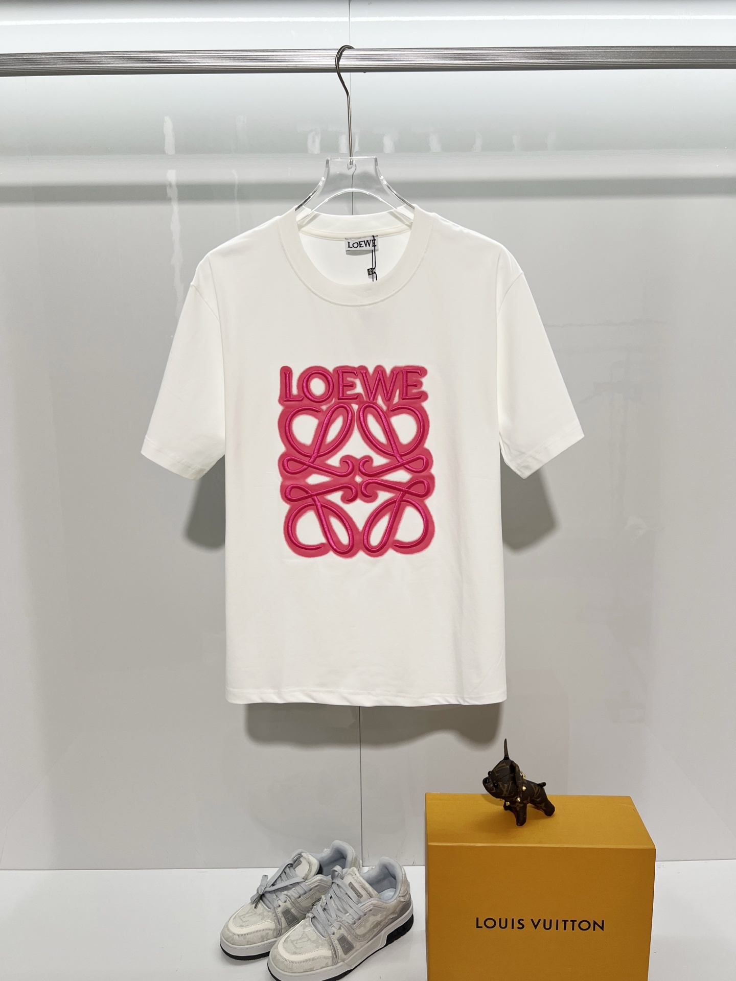 Loewe 26SS Towel Patch Letter Short Sleeve T-Shirt -3