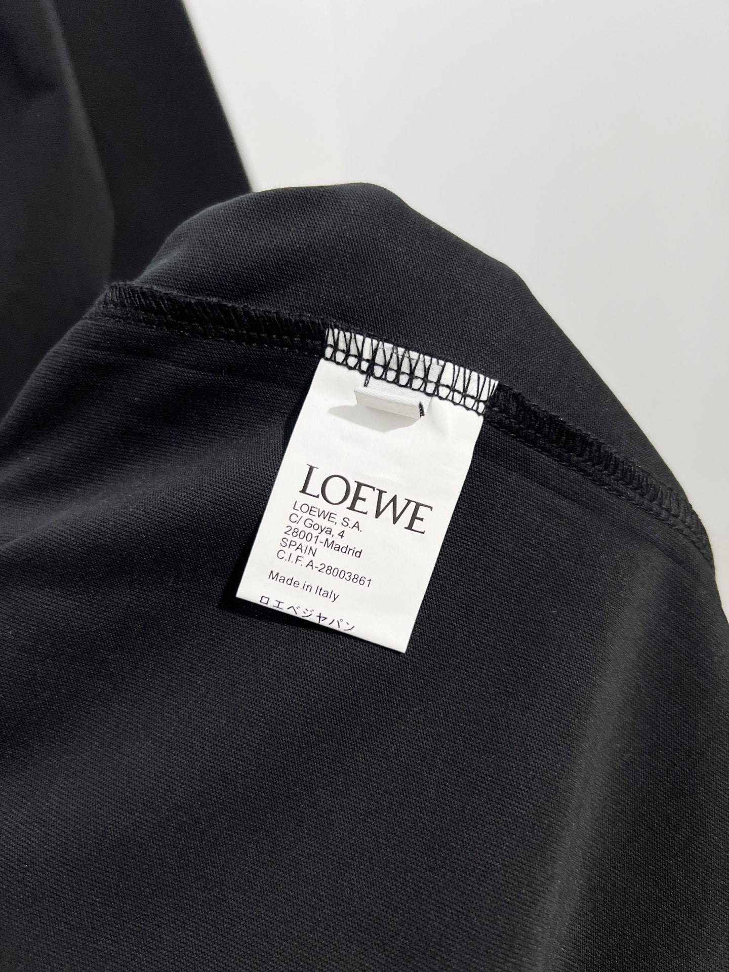 Loewe 26SS Towel Patch Letter Short Sleeve T-Shirt -4