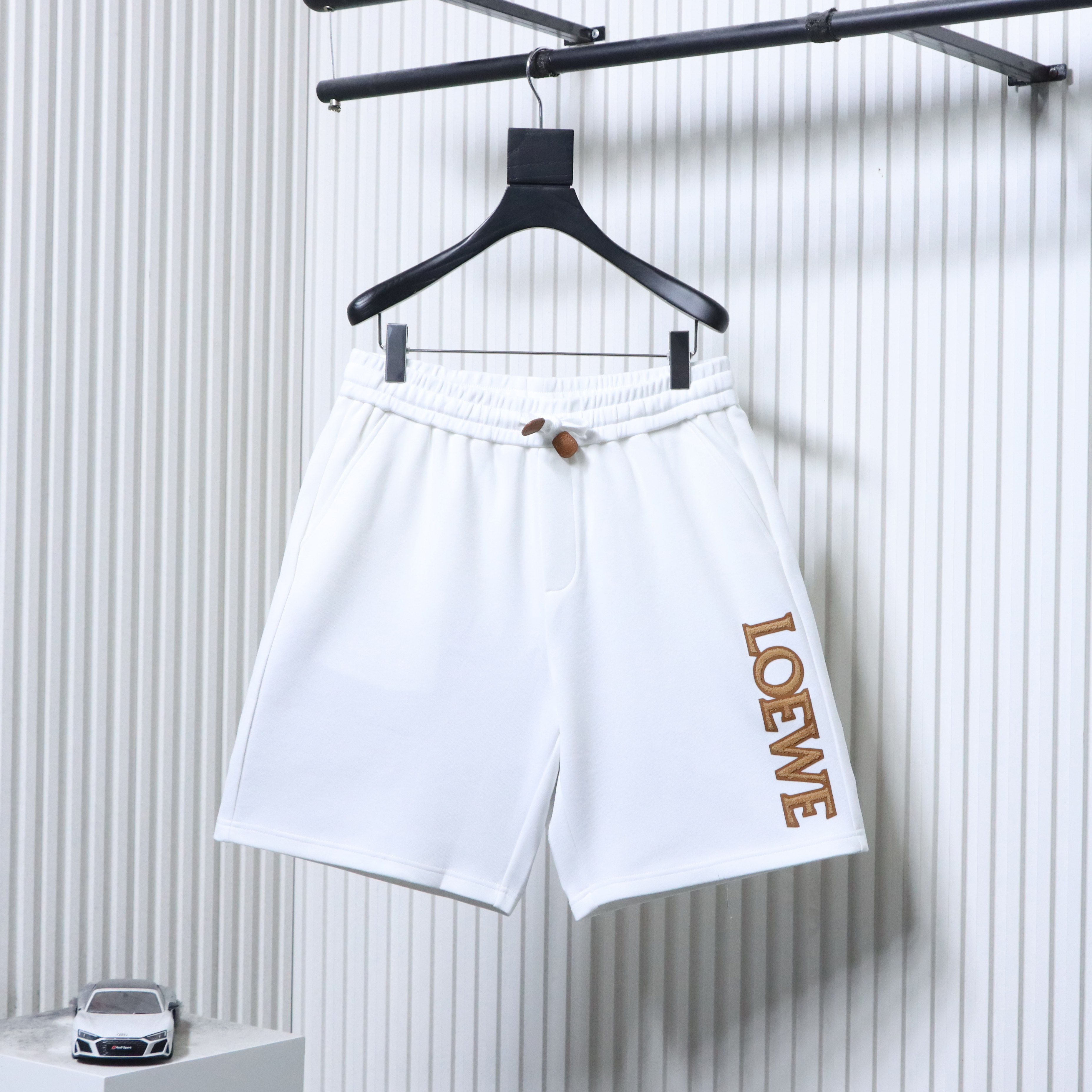Loewe 26SS Towel Patch Letter Shorts -1