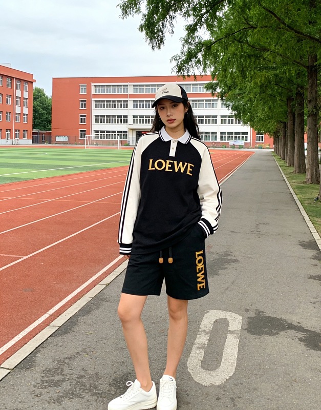 Loewe 26SS Towel Patch Letter Shorts -2